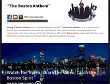 Tablet Screenshot of bostonanthem.com